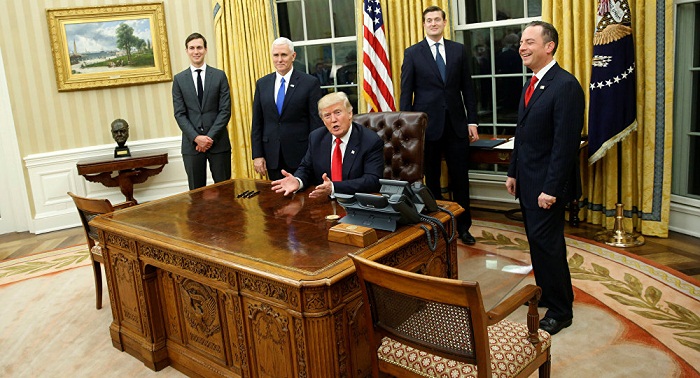 Churchill’s bust back in oval office as Donald Trump starts his presidency